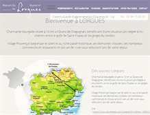 Tablet Screenshot of lorgues-tourisme.fr